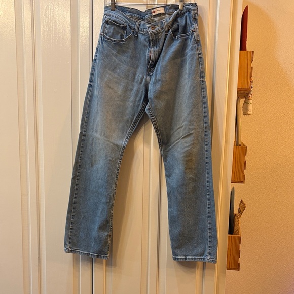 Wrangler Light Blue Straight Men's Jeans - Picture 1 of 5